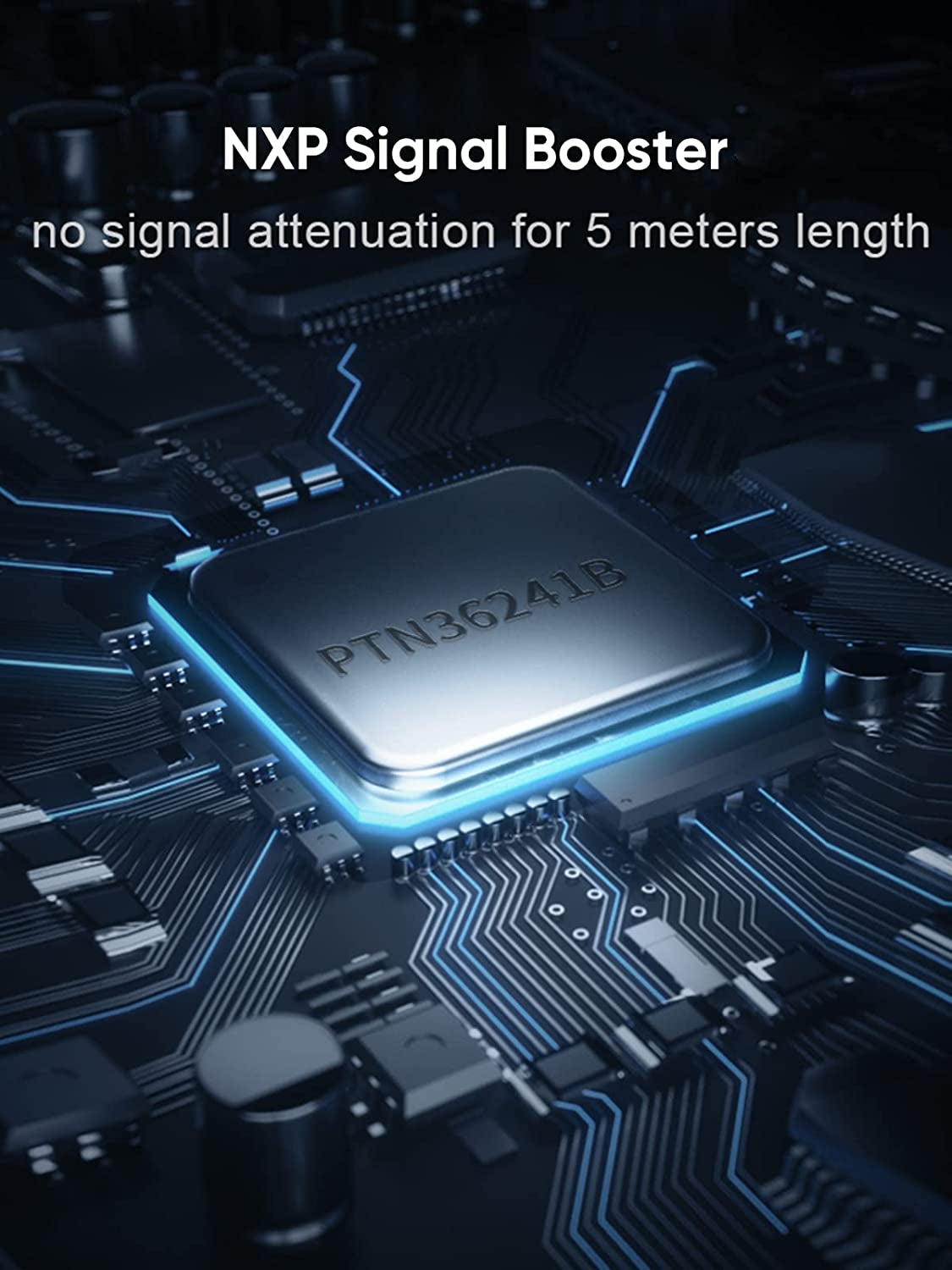 Active USB 3.0 Extension Cable 16.4 FT, USB 3.0 Extender Male to Female Cord with Signal Booster Compatible with Oculus Quest 2, Rift Sensor, Steam VR, Gaming PC, 5M