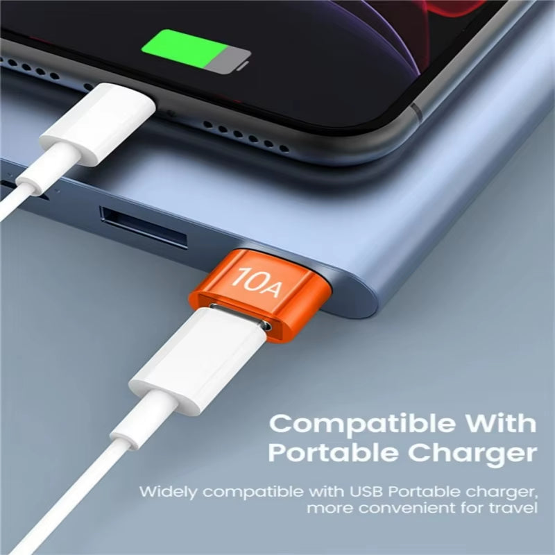 10A USB Type C to USB a Adapter USB 3.0 to Type C OTG Converter for Macbook Ipad Xiaomi Samsung USB C Fast Charge OTG Connector