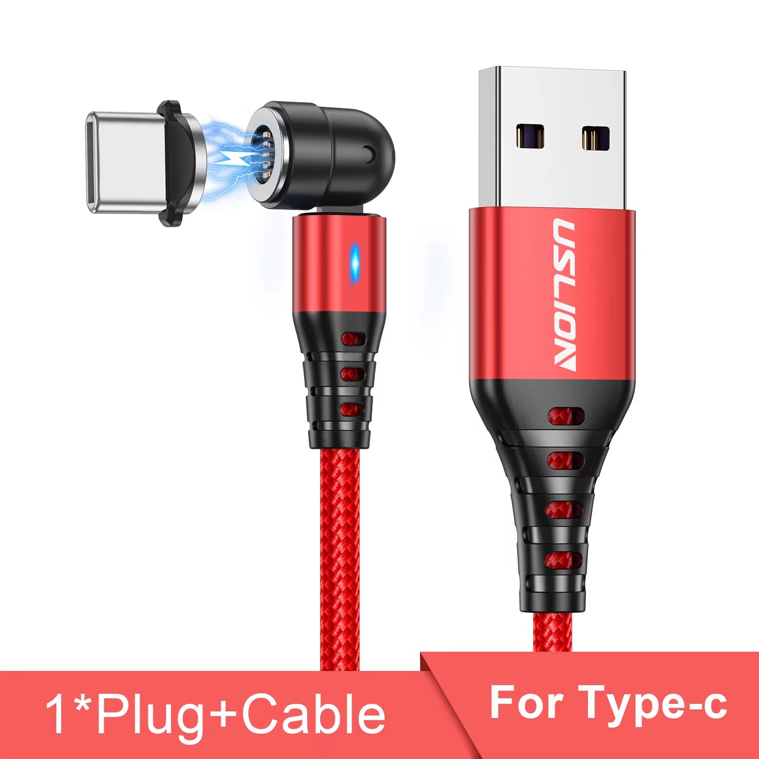 540 Rotate 5A Magnetic Cable Fast Charging Type C Mirco USB Phone Data Cord for Iphone 15 14 Pro Max Xiaomi 13 POCO Redmi