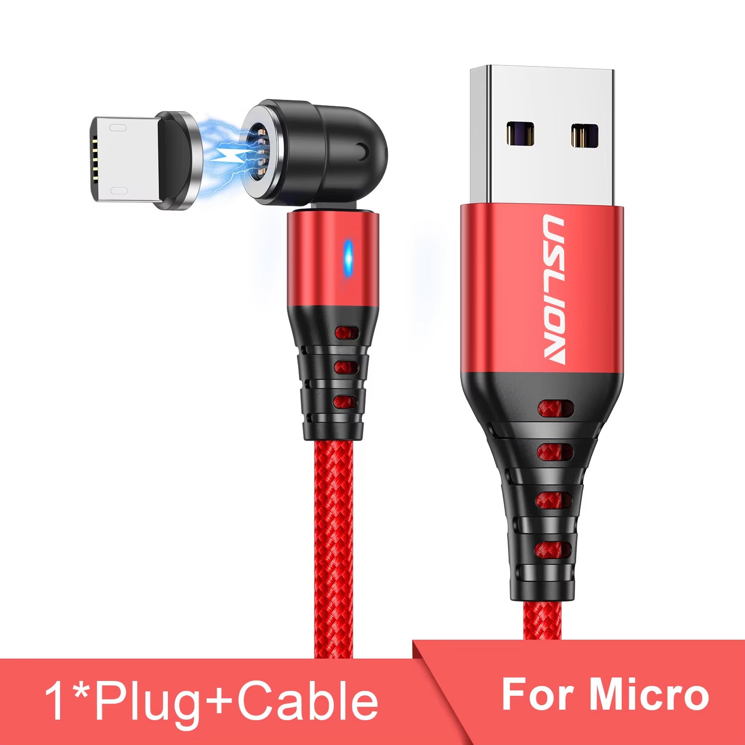 540 Rotate 5A Magnetic Cable Fast Charging Type C Mirco USB Phone Data Cord for Iphone 15 14 Pro Max Xiaomi 13 POCO Redmi
